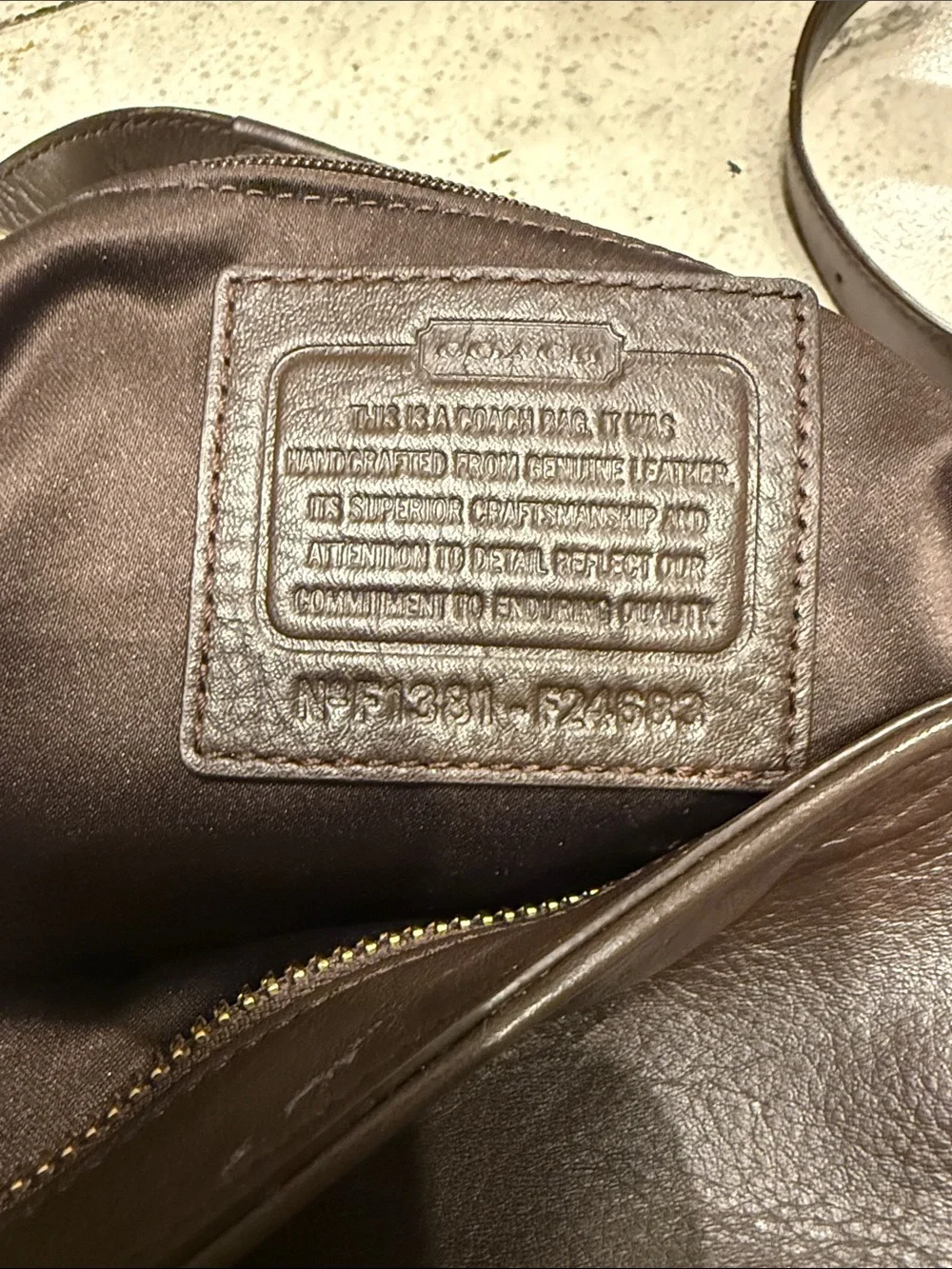 Coach Campbell Izzy 2 way Tote F24683 Brown Leather Large Satchel Shoulder Bag - Picture 3 of 9